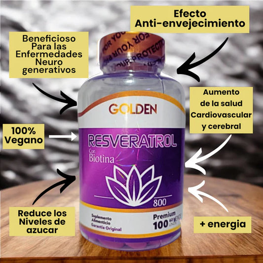 RESVERATROL +  BIOTINA CERTIFICADO